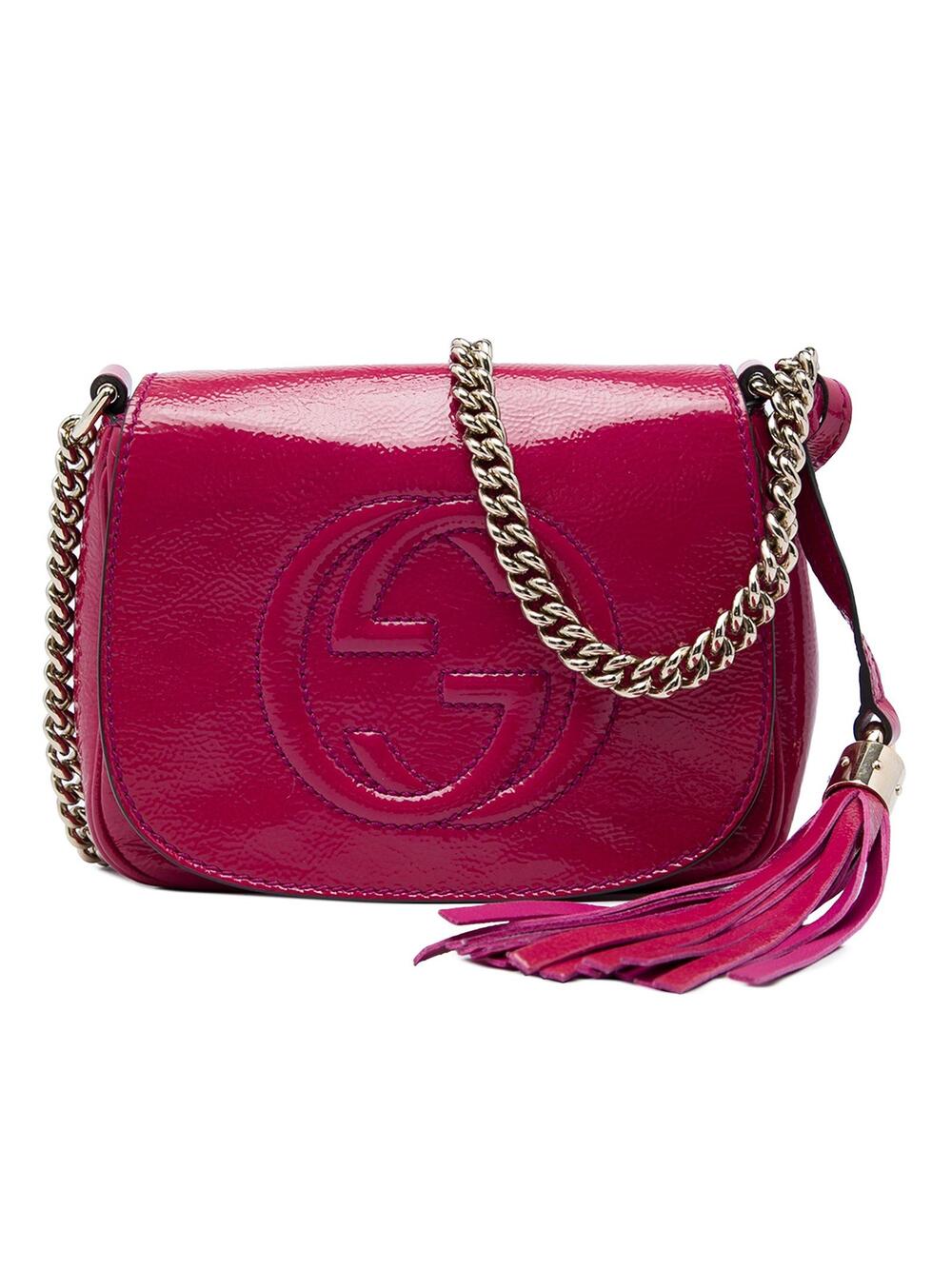 Gucci Small Patent Soho Chain Flap #375433G64B